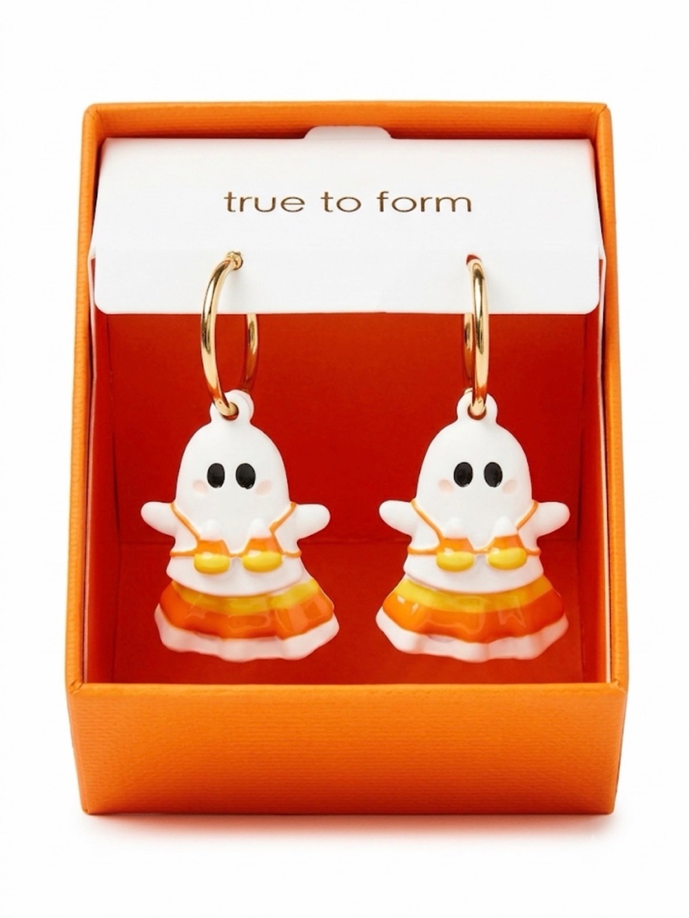 NWT ⚜️🧡⚜️ True To Form Ghost in Bikinis Hoop Earrings